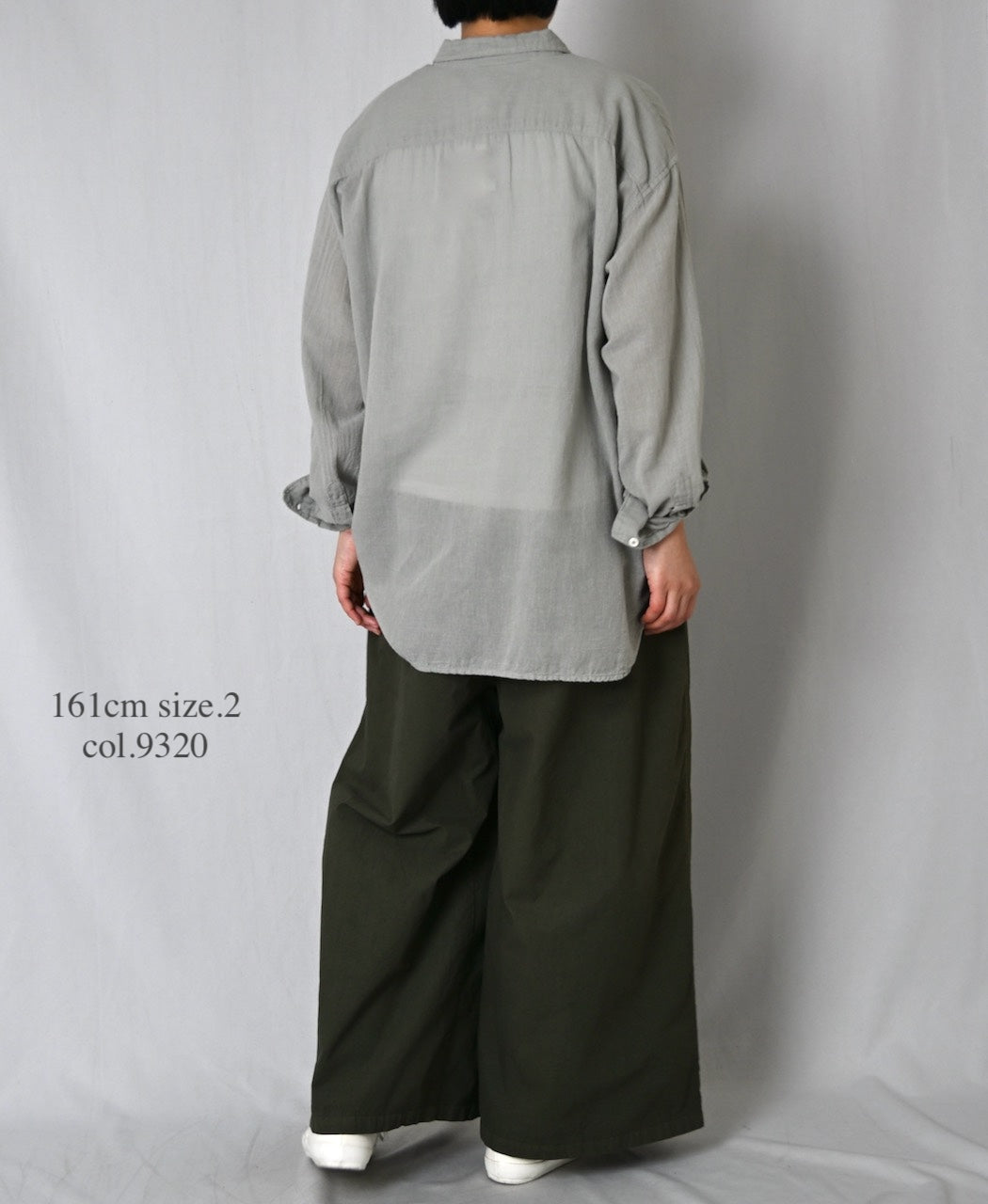 INAM2502G3D 30s GAUZE OVERDYE UTILITY REGULAR COLLAR SHIRT