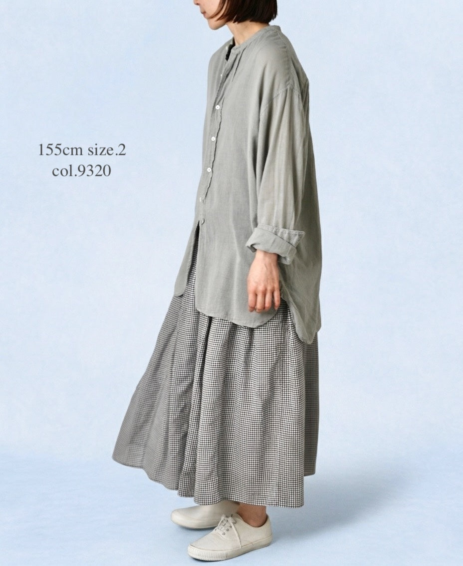 INAM2501G3D 30s GAUZE OVERDYE UTILITY SHIRT