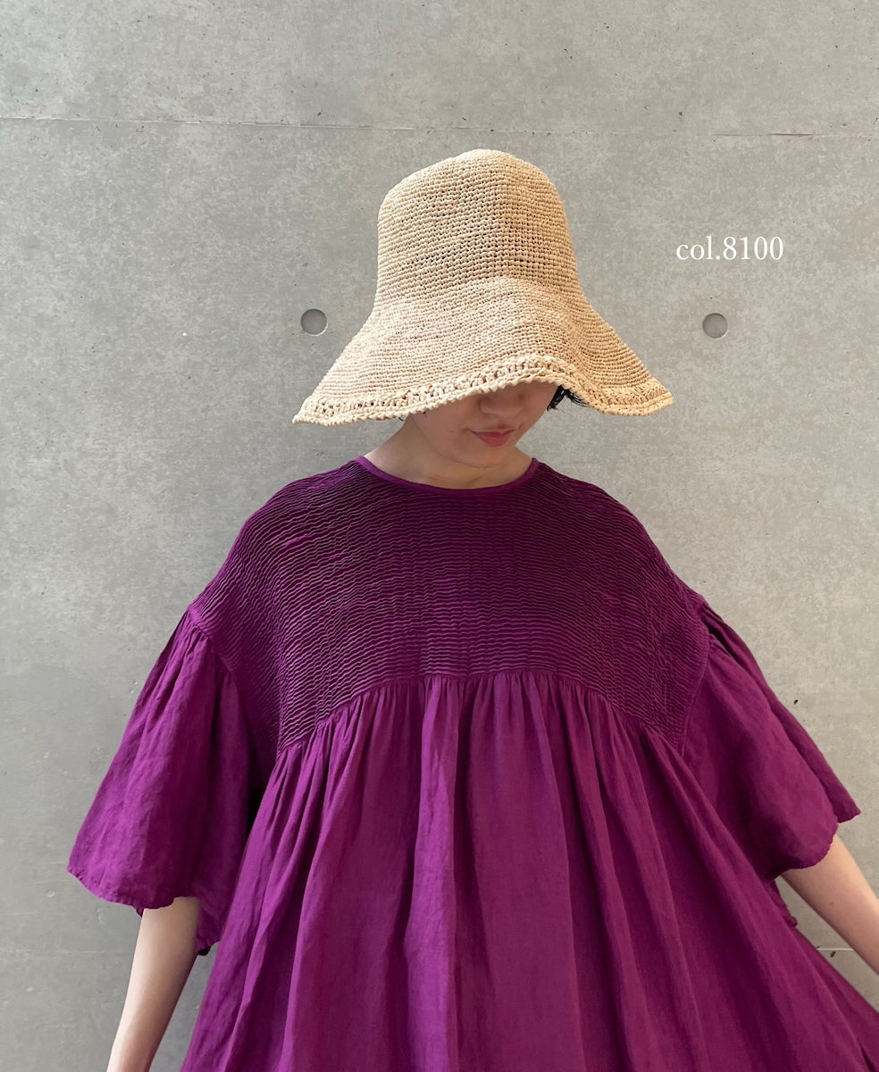 ANMDS2312 RAFFIA HAT BRIM 12cm