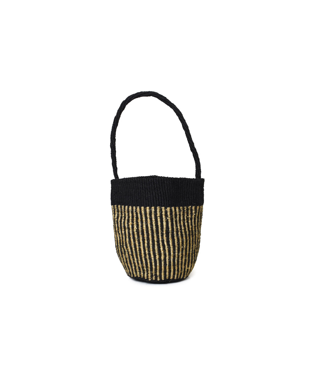 ANSL2601 STRIPE SISAL ONE HANDLE SHOULDER BAG