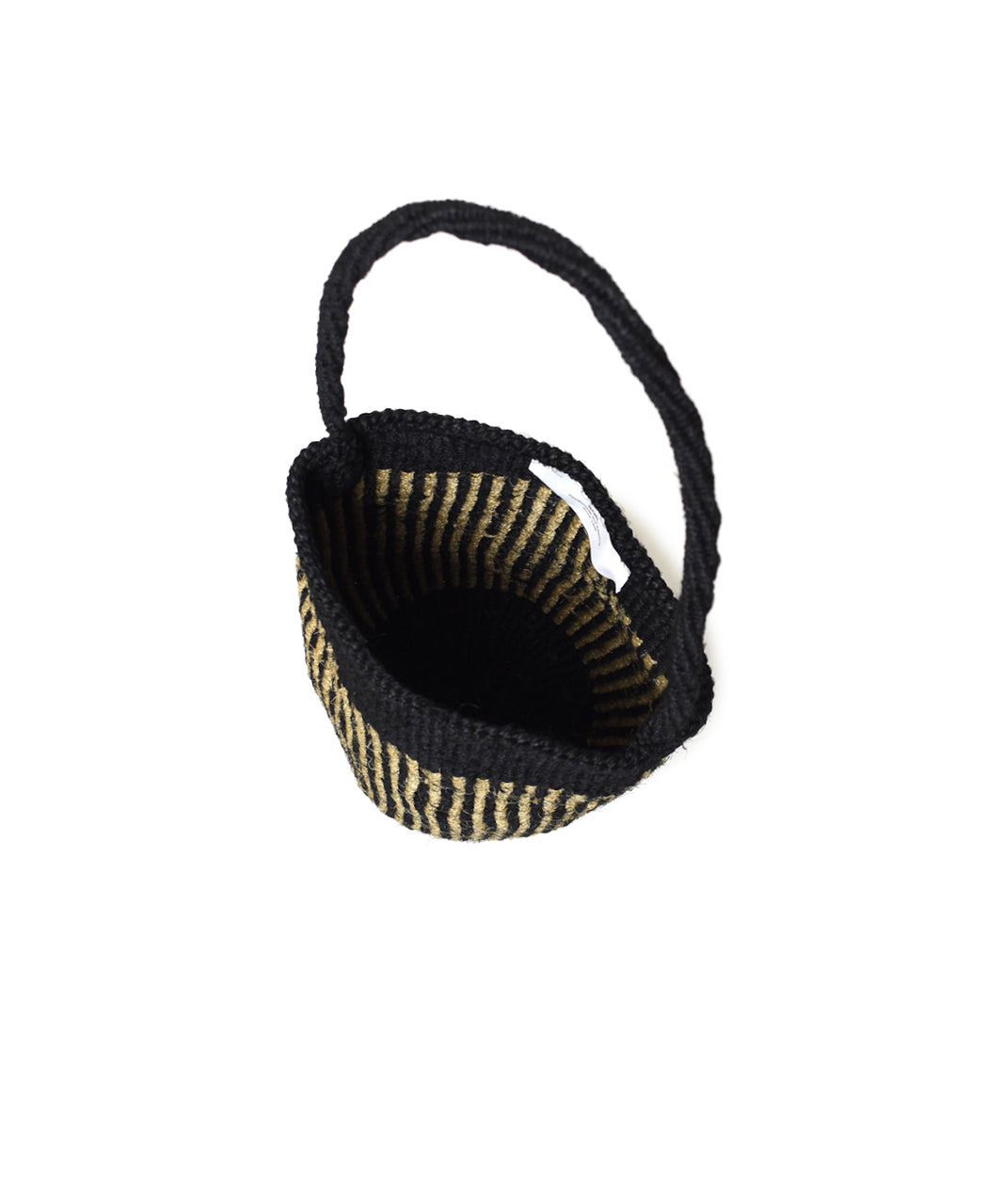 ANSL2601 STRIPE SISAL ONE HANDLE SHOULDER BAG