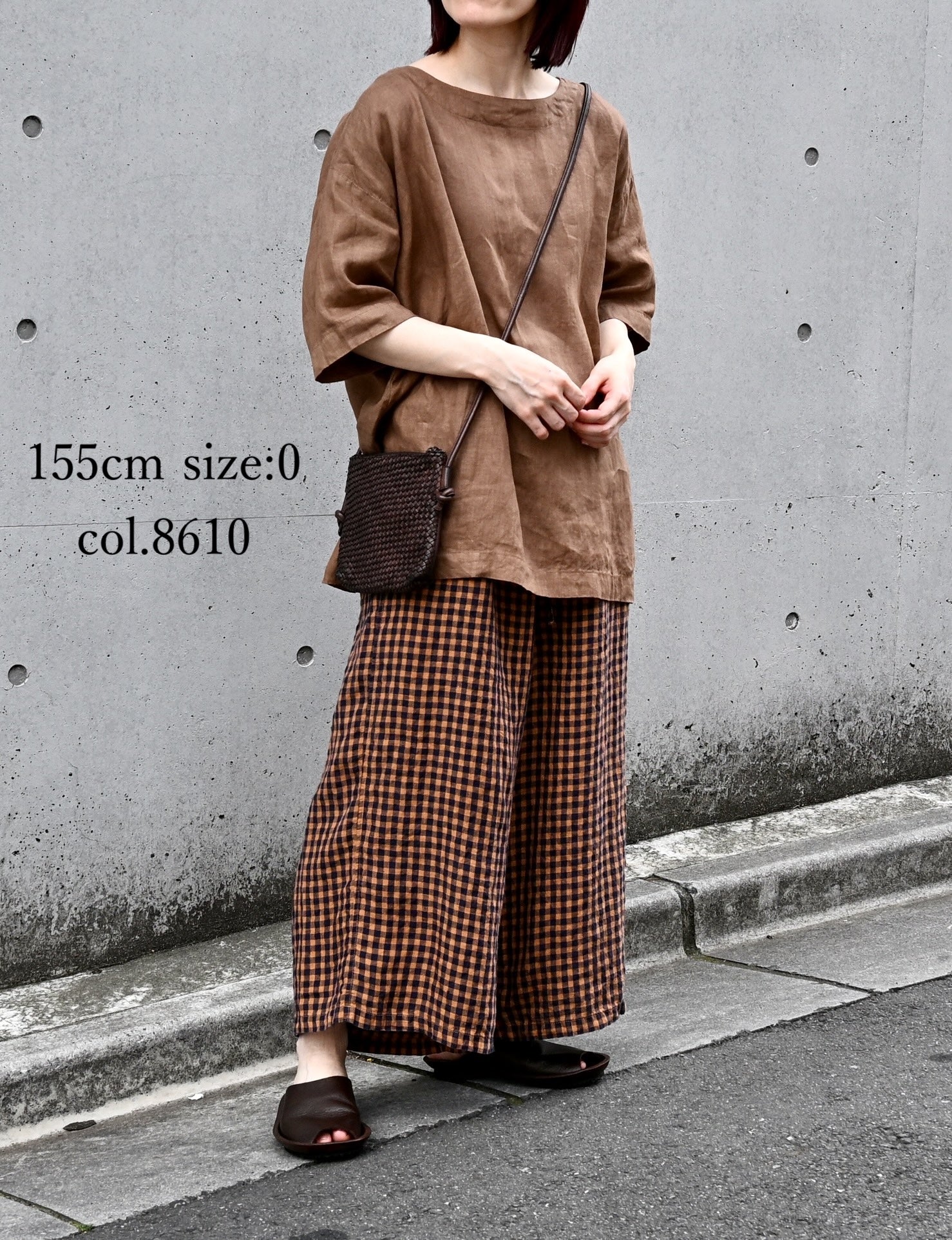 NAM1631LP LINEN PLAIN OVERDYE BOAT NECK S/SL SHIRT