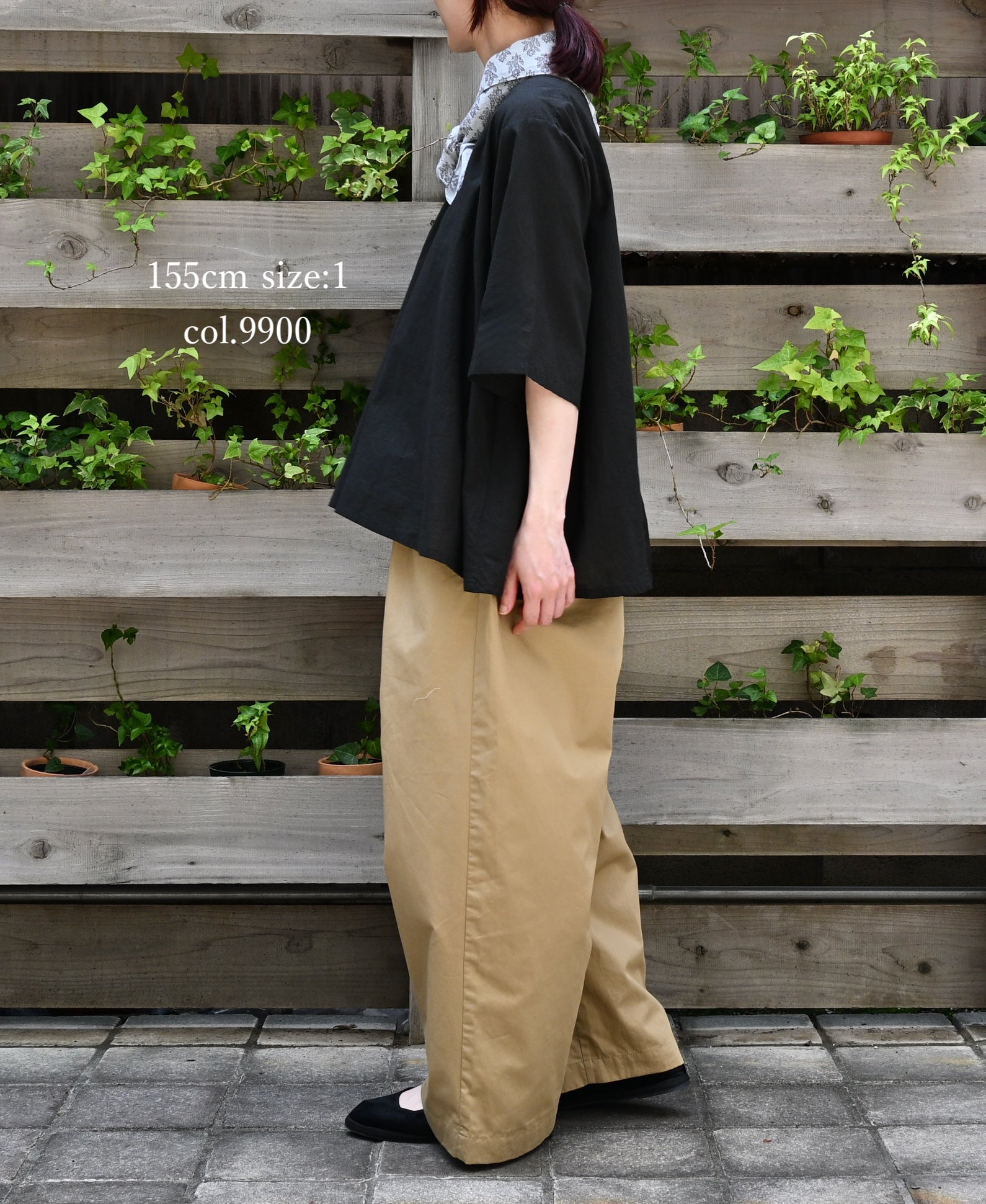 NSL26006 60s CAMBRIC PLAIN BACK OPENING SMOCK