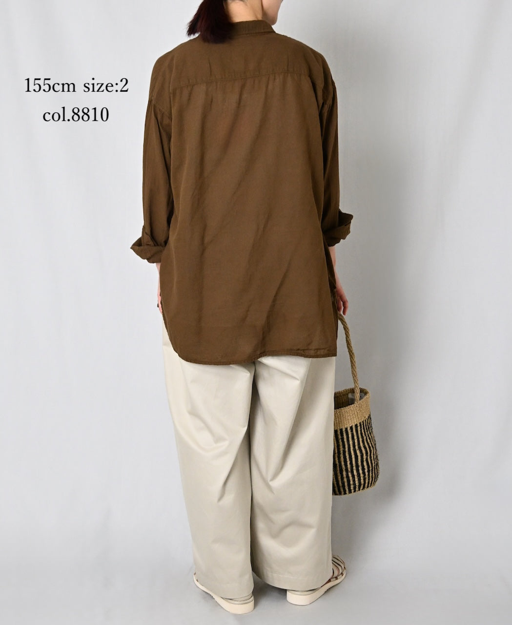 INAM2502G3D 30s GAUZE OVERDYE UTILITY REGULAR COLLAR SHIRT