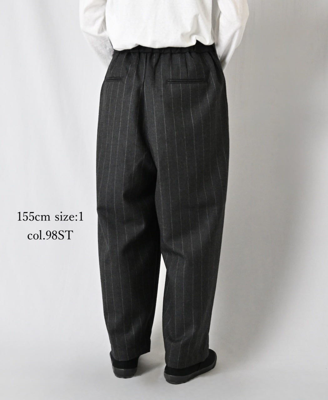 GNMDS2501WS WOOL SERGE 2TUCK TAPERED EASY PANTS