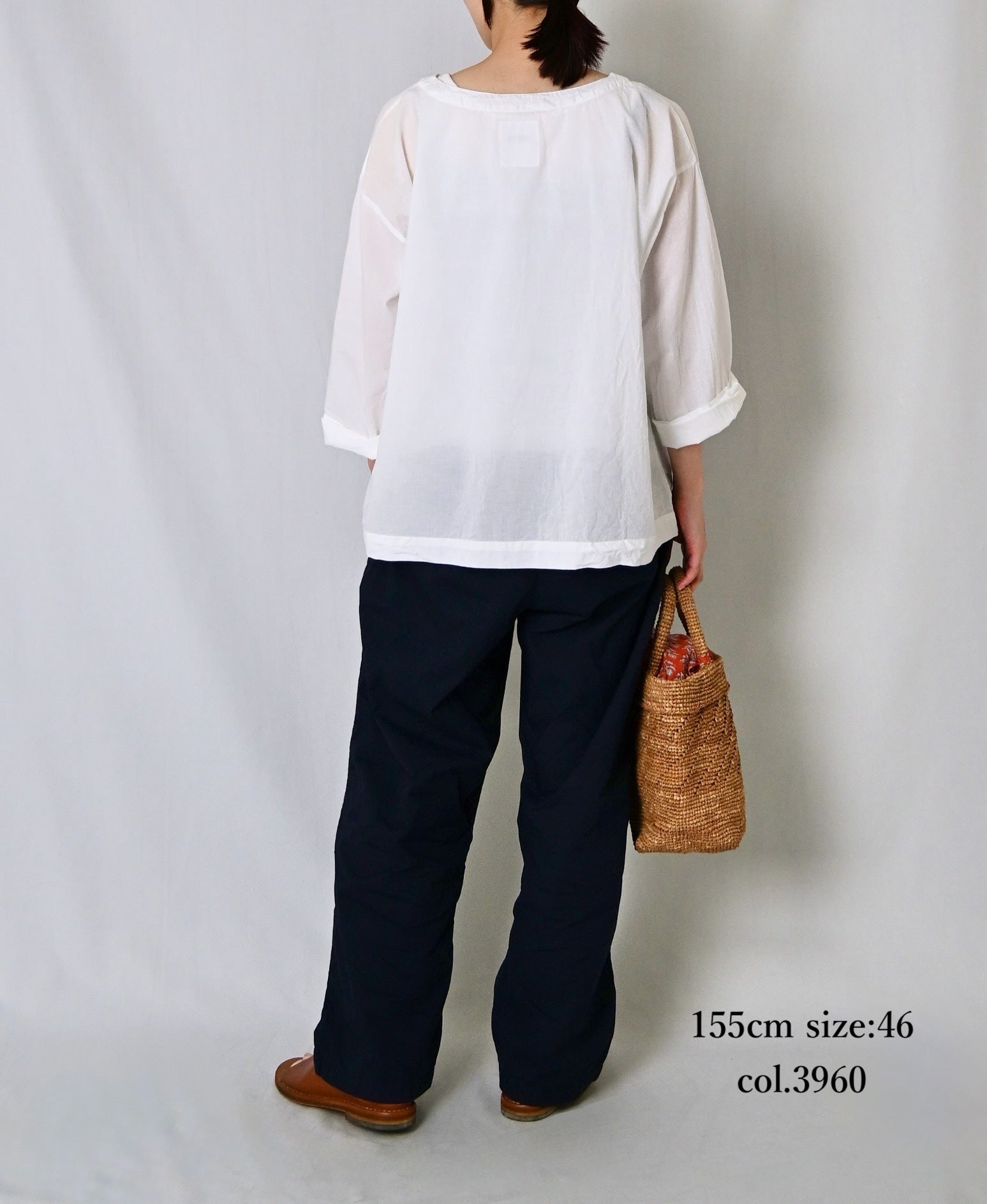 INHT2204CP 60s COTTON POPLIN OVERDYE EASY PANTS