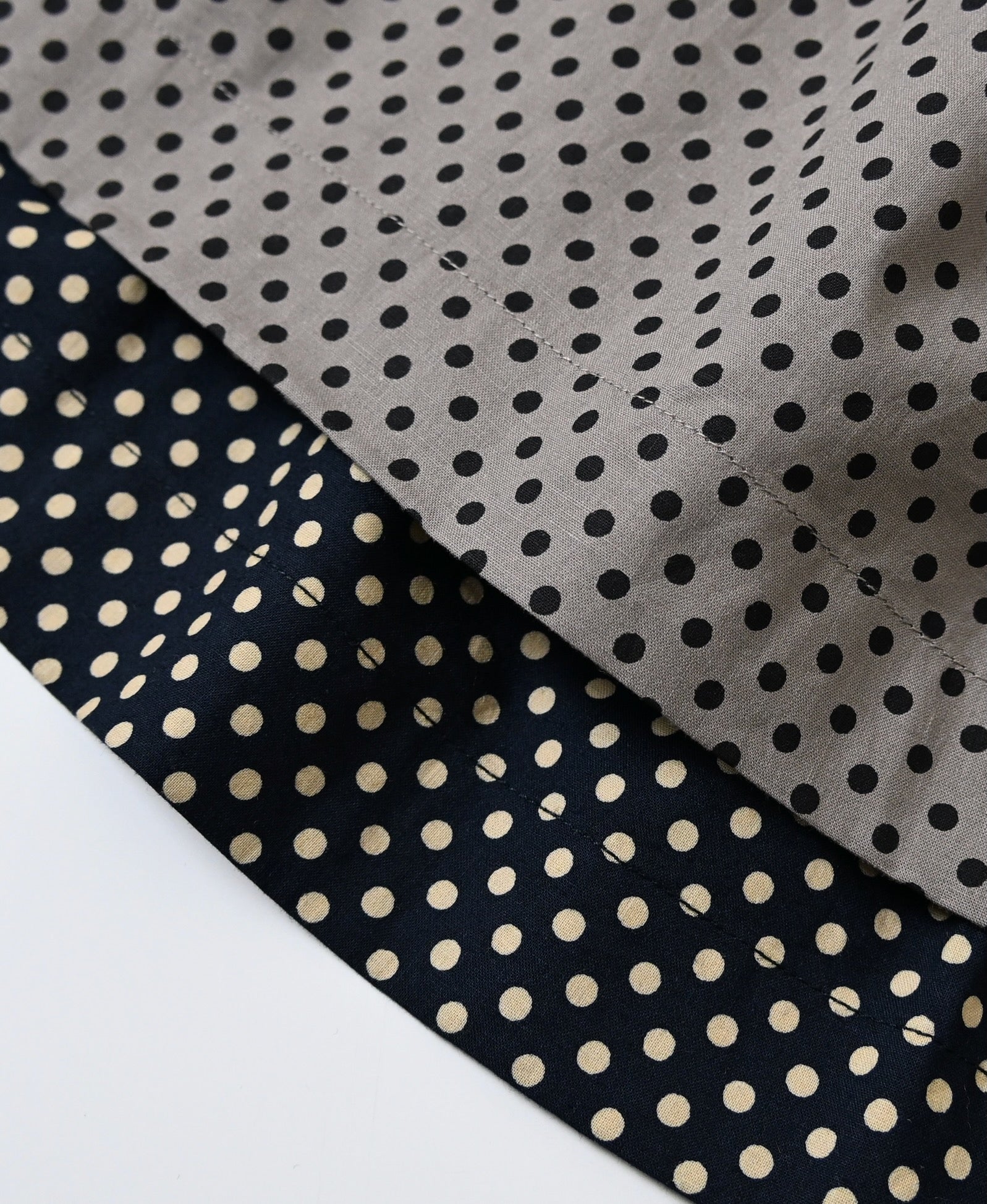 NSL26536 40s COTTON POPLIN DOT PRINT WIDE EASY PANTS
