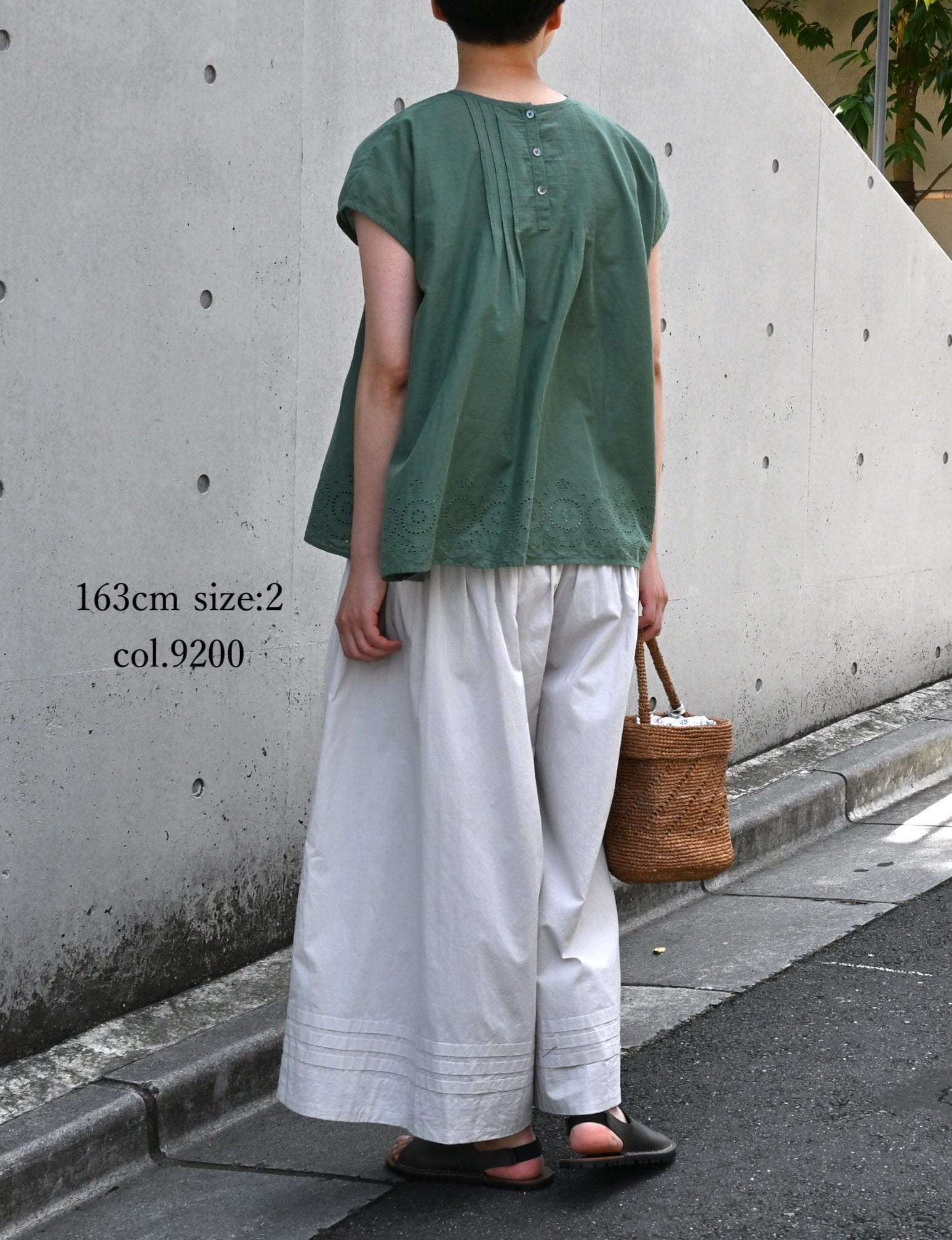 NSL26005 60s CAMBRIC PLAIN CULOTTES