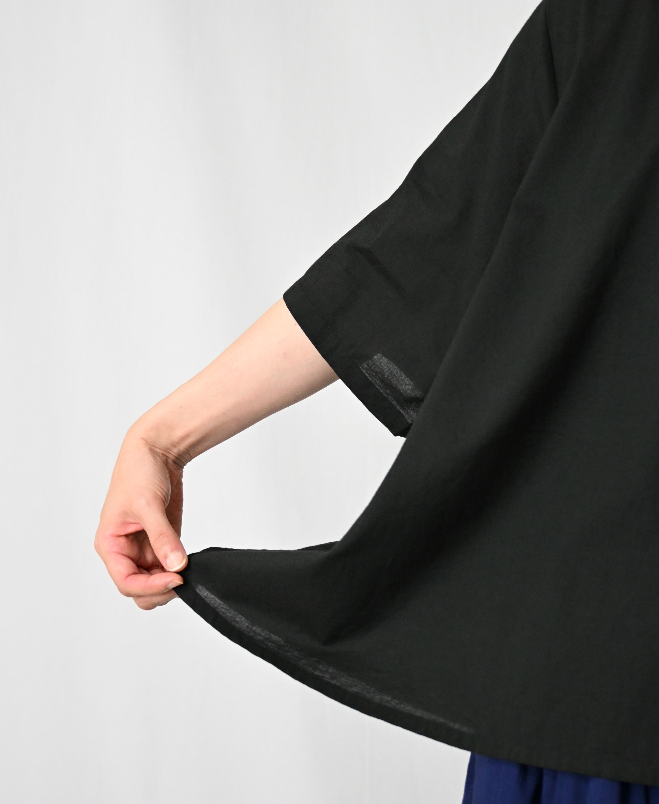 NSL26006 60s CAMBRIC PLAIN BACK OPENING SMOCK