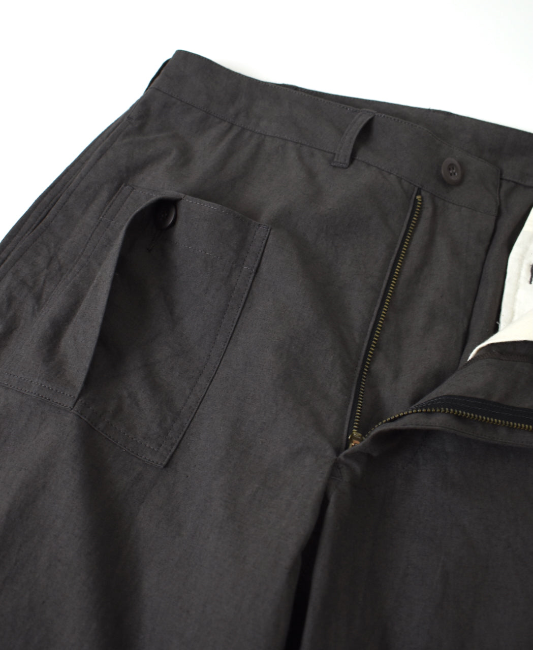 GNHT2601CLP COTTON/LINEN PLAIN WORK PANTS