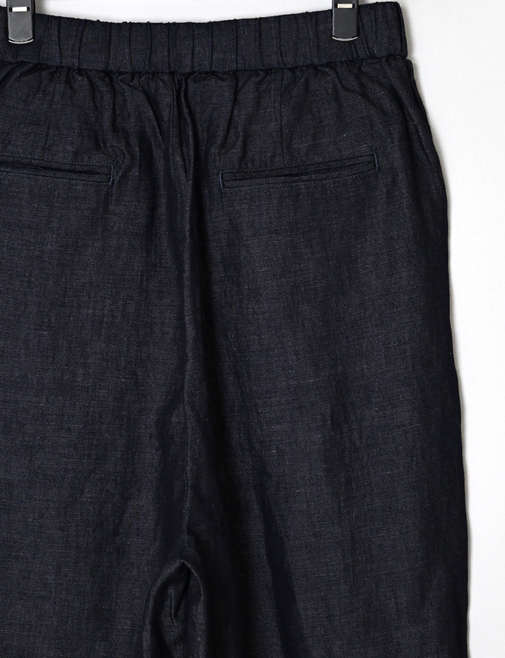 GNMDS2501CL 5.1oz WASHED COTTON/LINEN DENIM 2TUCK TAPERED EASY PANTS