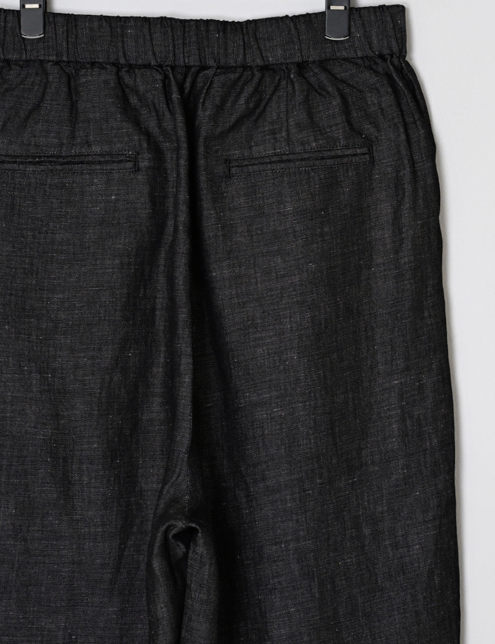 GNMDS2501CL 5.1oz WASHED COTTON/LINEN DENIM 2TUCK TAPERED EASY PANTS