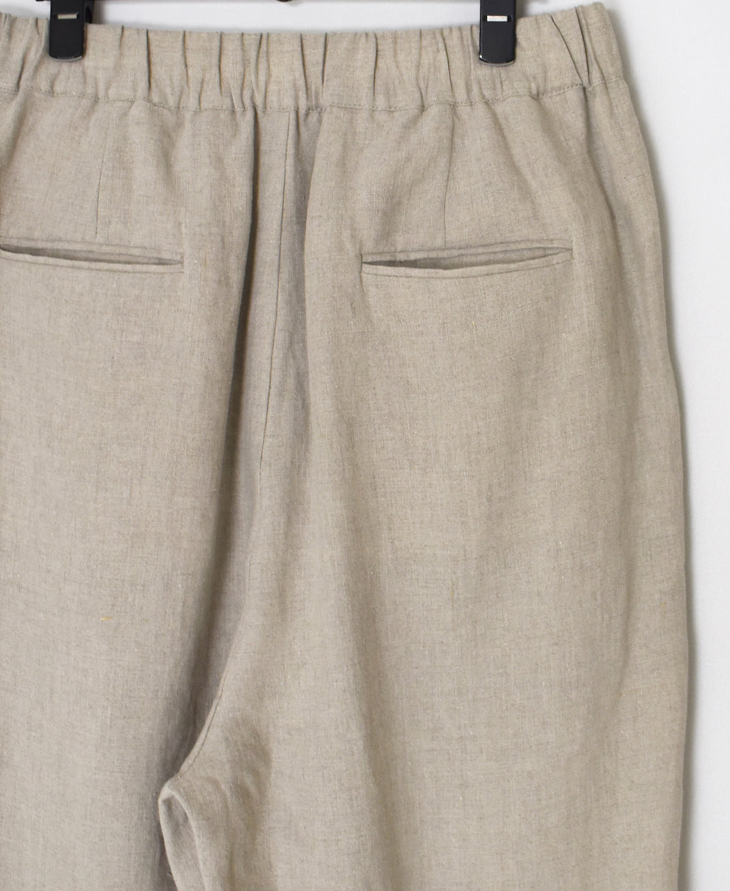 GNMDS2501FL 40s FRENCH LINEN DYED CANVAS 2TUCK TAPERED EASY PANTS