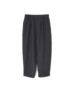 GNMDS2501FL 40s FRENCH LINEN DYED CANVAS 2TUCK TAPERED EASY PANTS