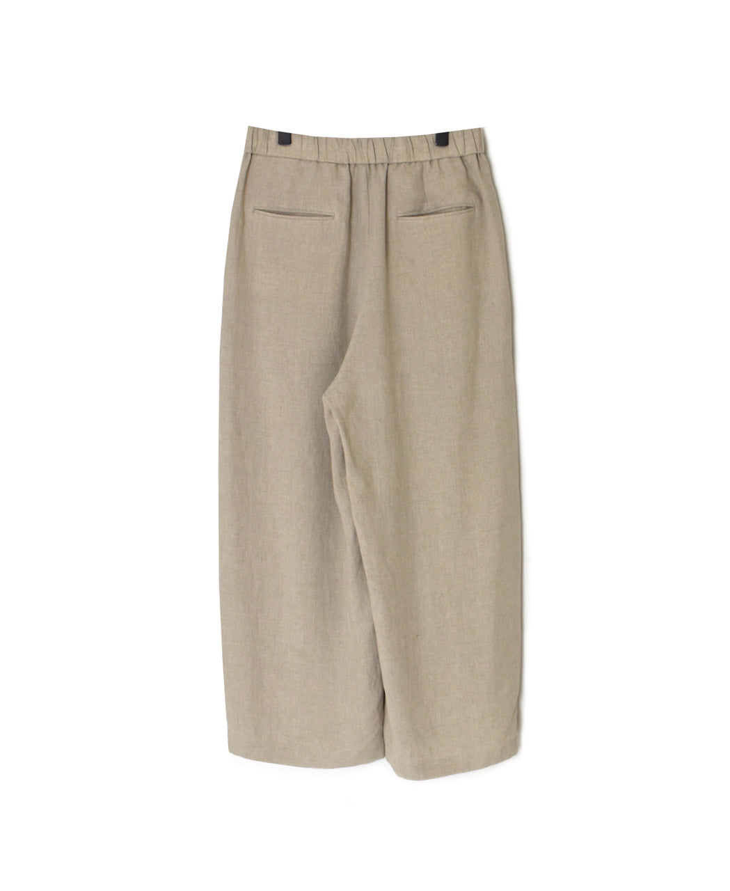 GNMDS2502FL 40s FRENCH LINEN DYED CANVAS 2TUCK WIDE EASY PANTS