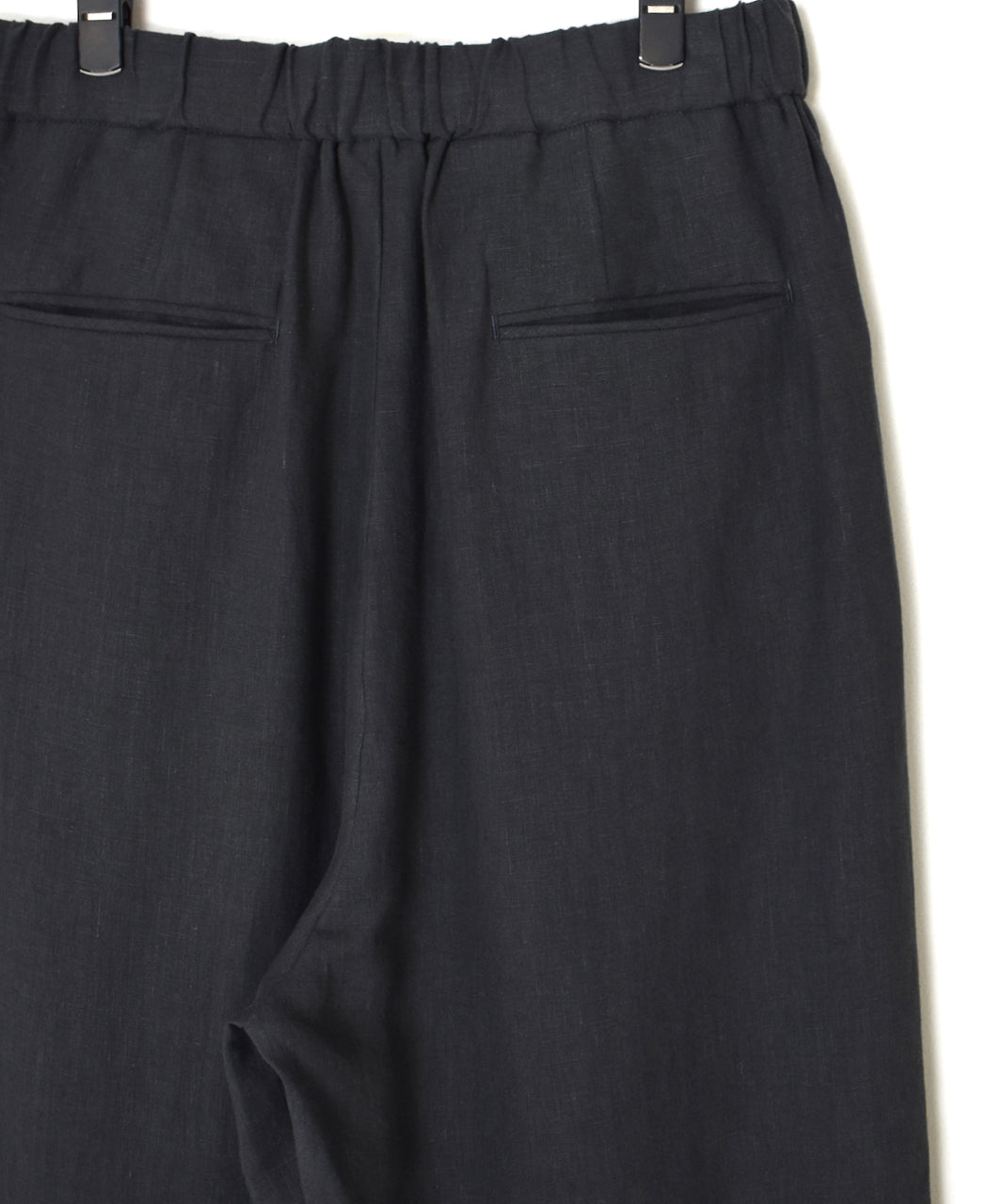 GNMDS2502FL 40s FRENCH LINEN DYED CANVAS 2TUCK WIDE EASY PANTS