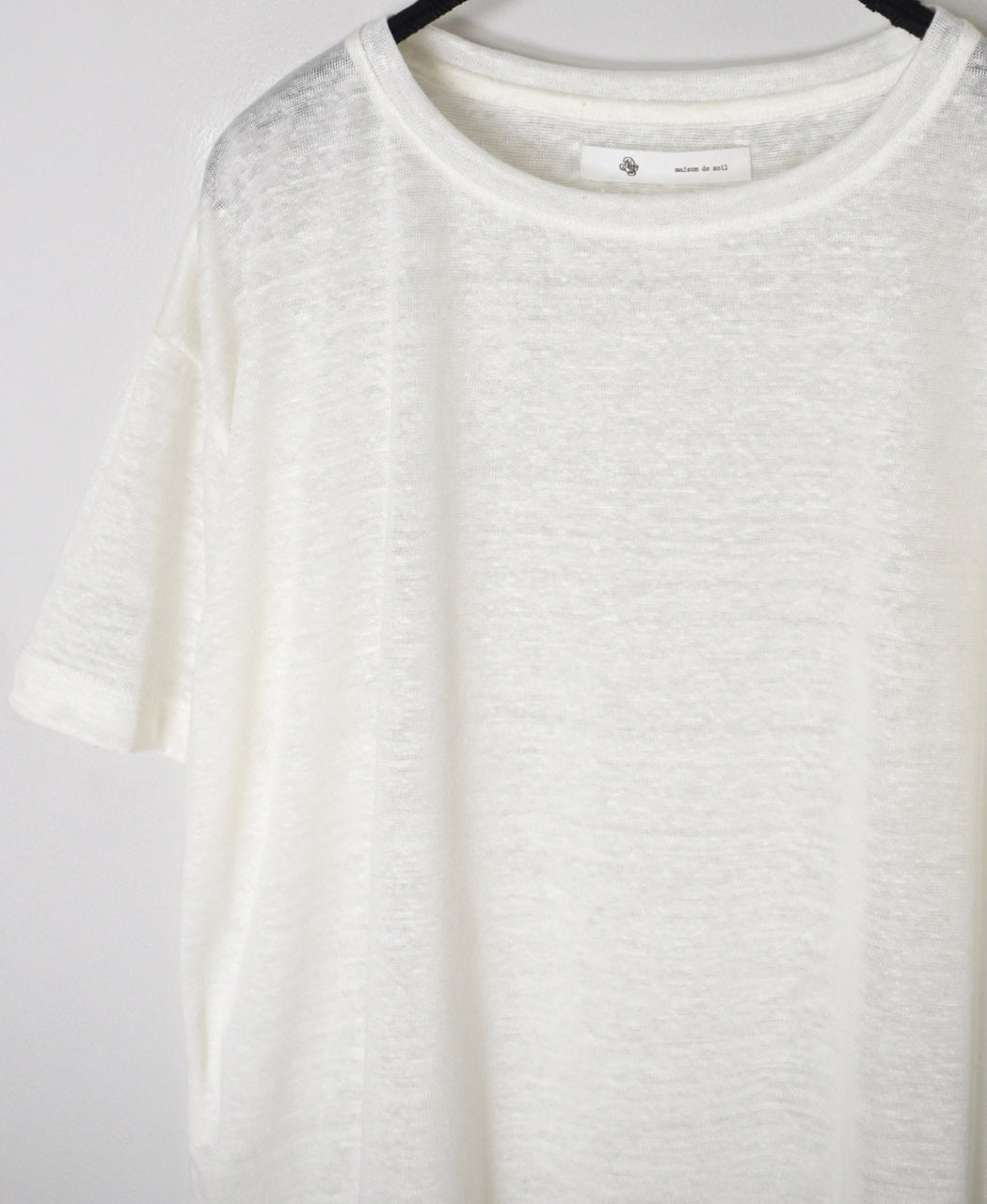 GNMDS26021 LINEN SINGLE JERSEY BOAT NECK T-SHIRTS