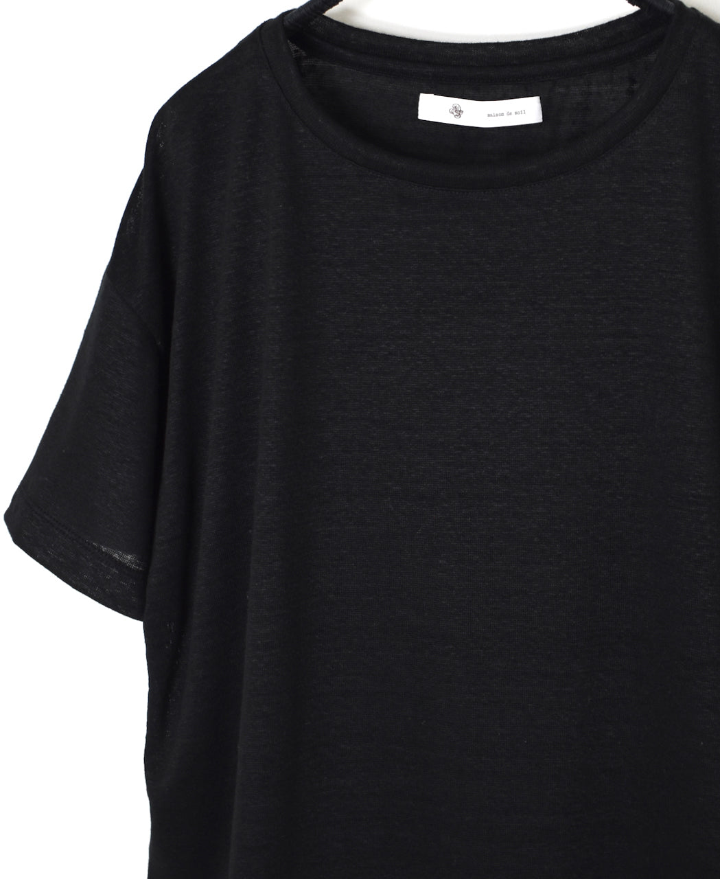 GNMDS26021 LINEN SINGLE JERSEY BOAT NECK T-SHIRTS