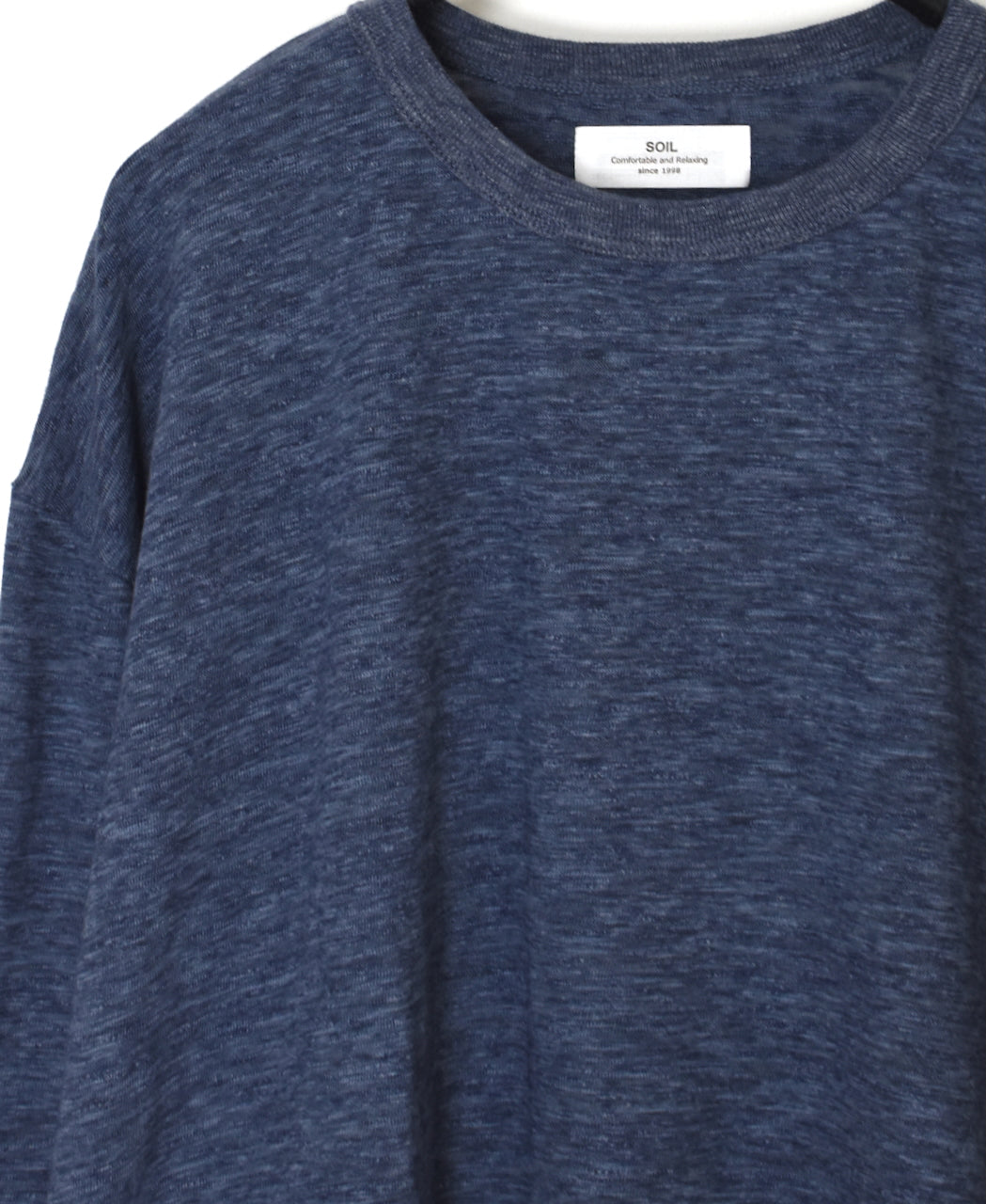 GNSL25041 SLUB VINTAGE CREW-NECK 3/4SL LONG SHIRT