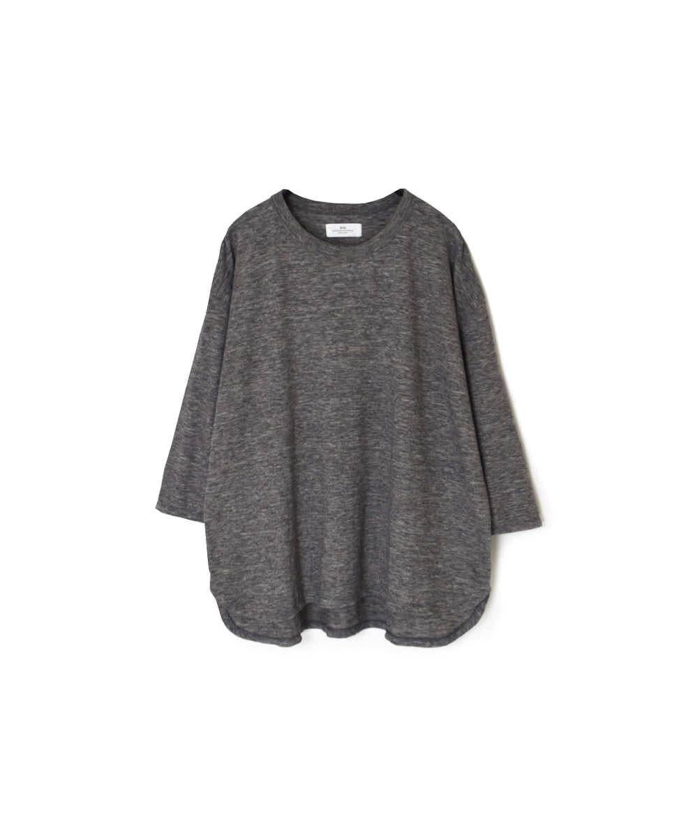 GNSL25041 SLUB VINTAGE CREW-NECK 3/4SL LONG SHIRT