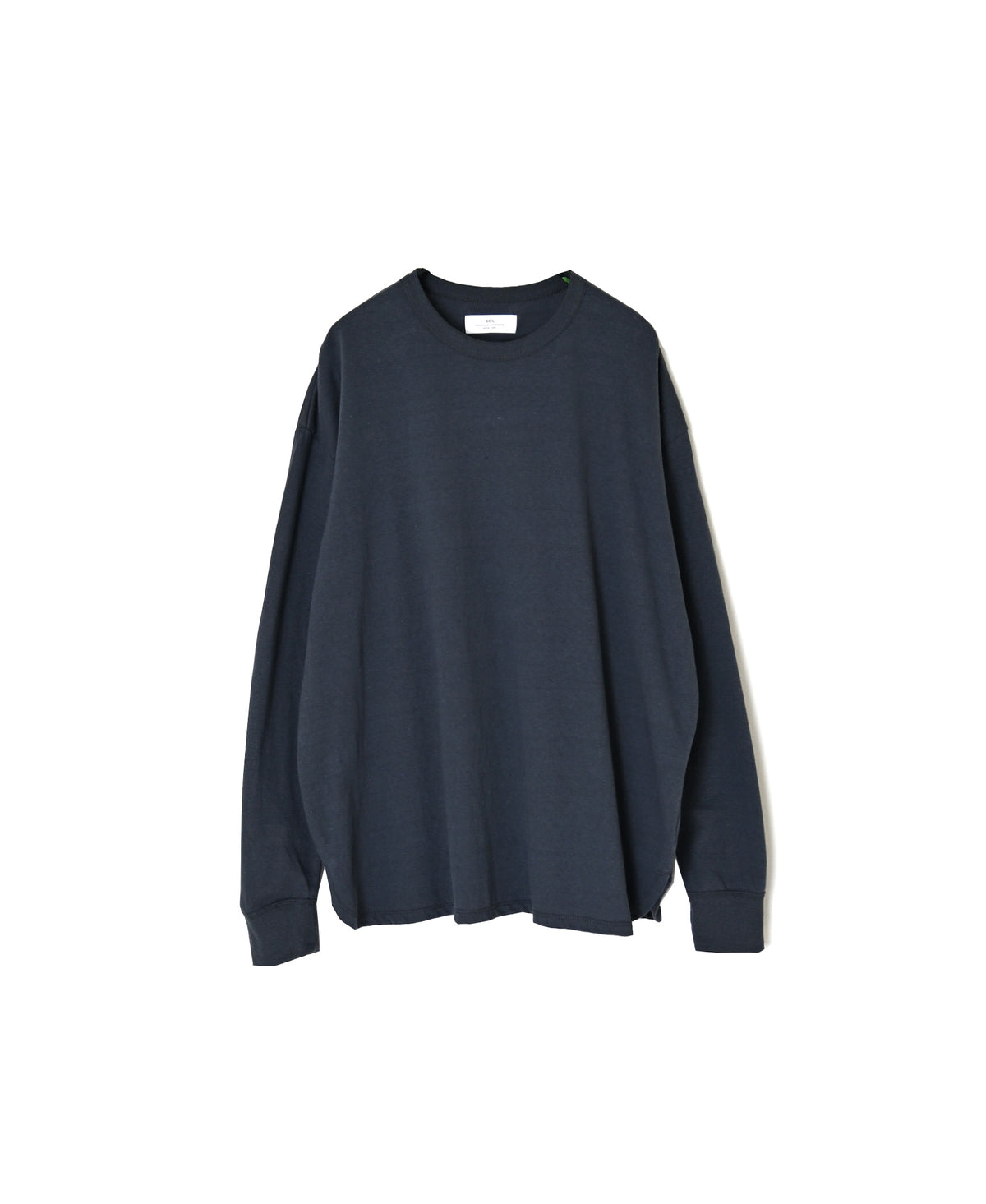 GNSL26512 COTTON SLUB SINGLE JERSEY CREW-NECK L/SL OVERSIZED T-SHIRTS
