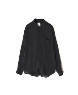 IMDSH2611LCD AUTO LOOM LINEN/COTTON PLAIN OVERDYE OPEN COLLAR L/SL SHIRTS