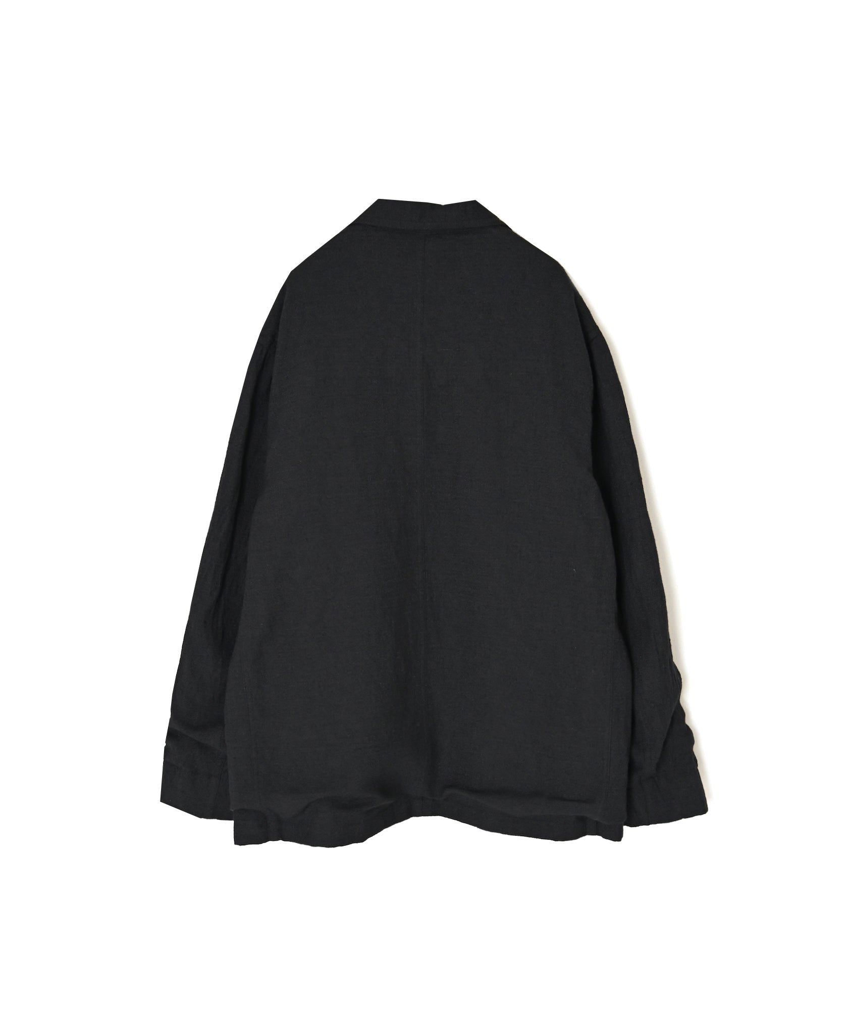 IMDSH26601 BOILED WOOL/LINEN PLAIN TAILORED JACKET