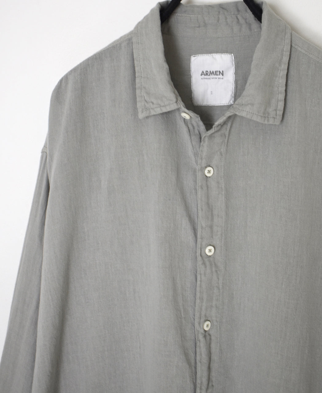 INAM2502G3D 30s GAUZE OVERDYE UTILITY REGULAR COLLAR SHIRT