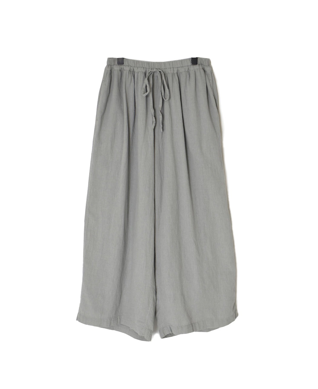 INAM2505G3D 30s GAUZE OVERDYE GATHERED EASY PANTS WITH LINING
