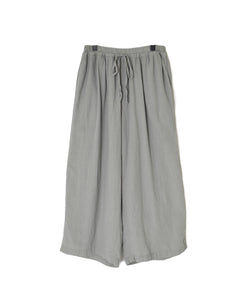 INAM2505G3D 30s GAUZE OVERDYE GATHERED EASY PANTS WITH LINING