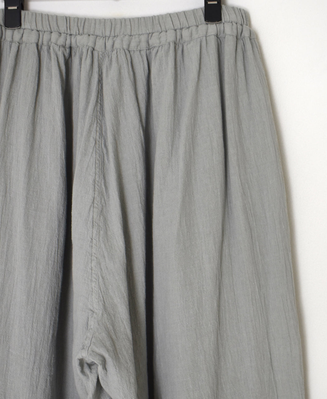 INAM2505G3D 30s GAUZE OVERDYE GATHERED EASY PANTS WITH LINING