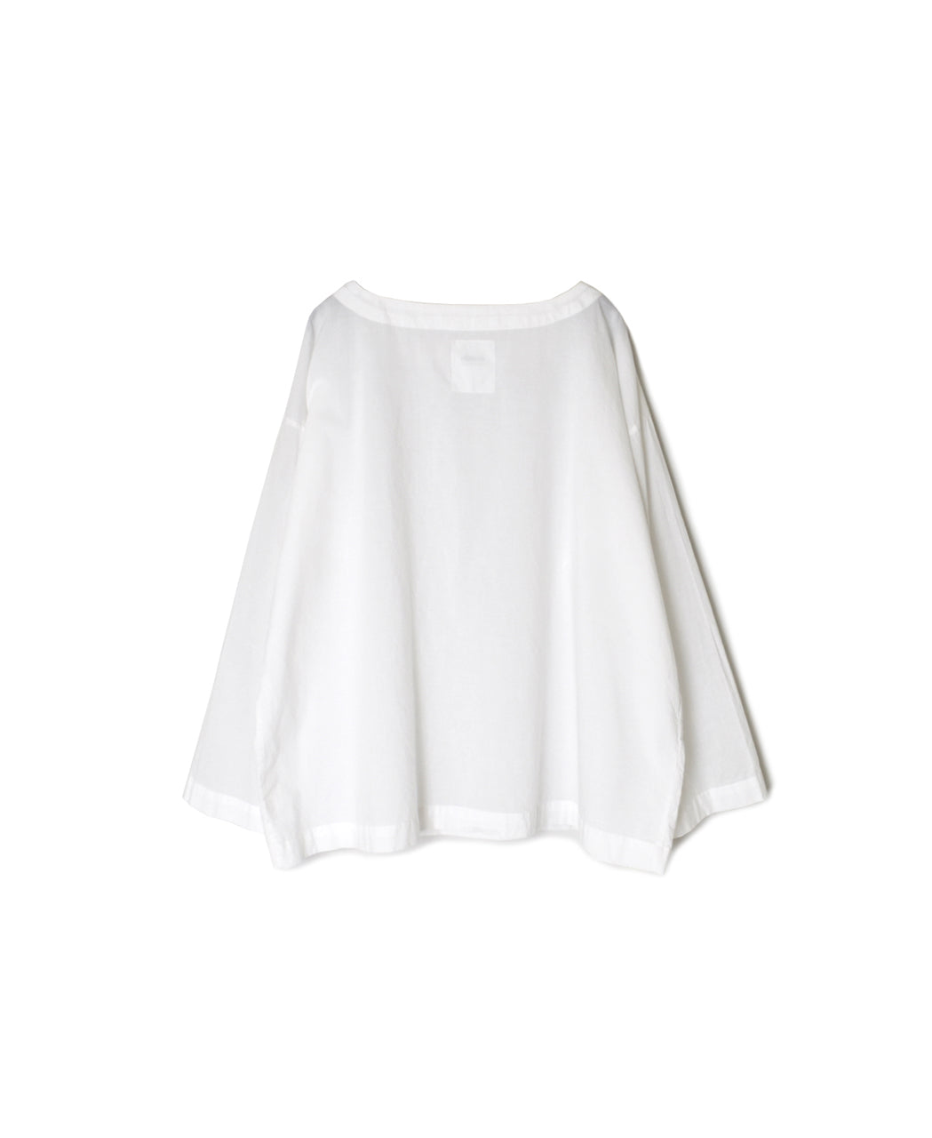 INAM2623 60s COTTON LAWN WASH BOAT NECK SMOCK
