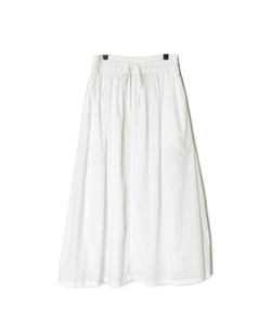 INAM2624 60s COTTON LAWN WASH PLEATED EASY SKIRT WITH LINING