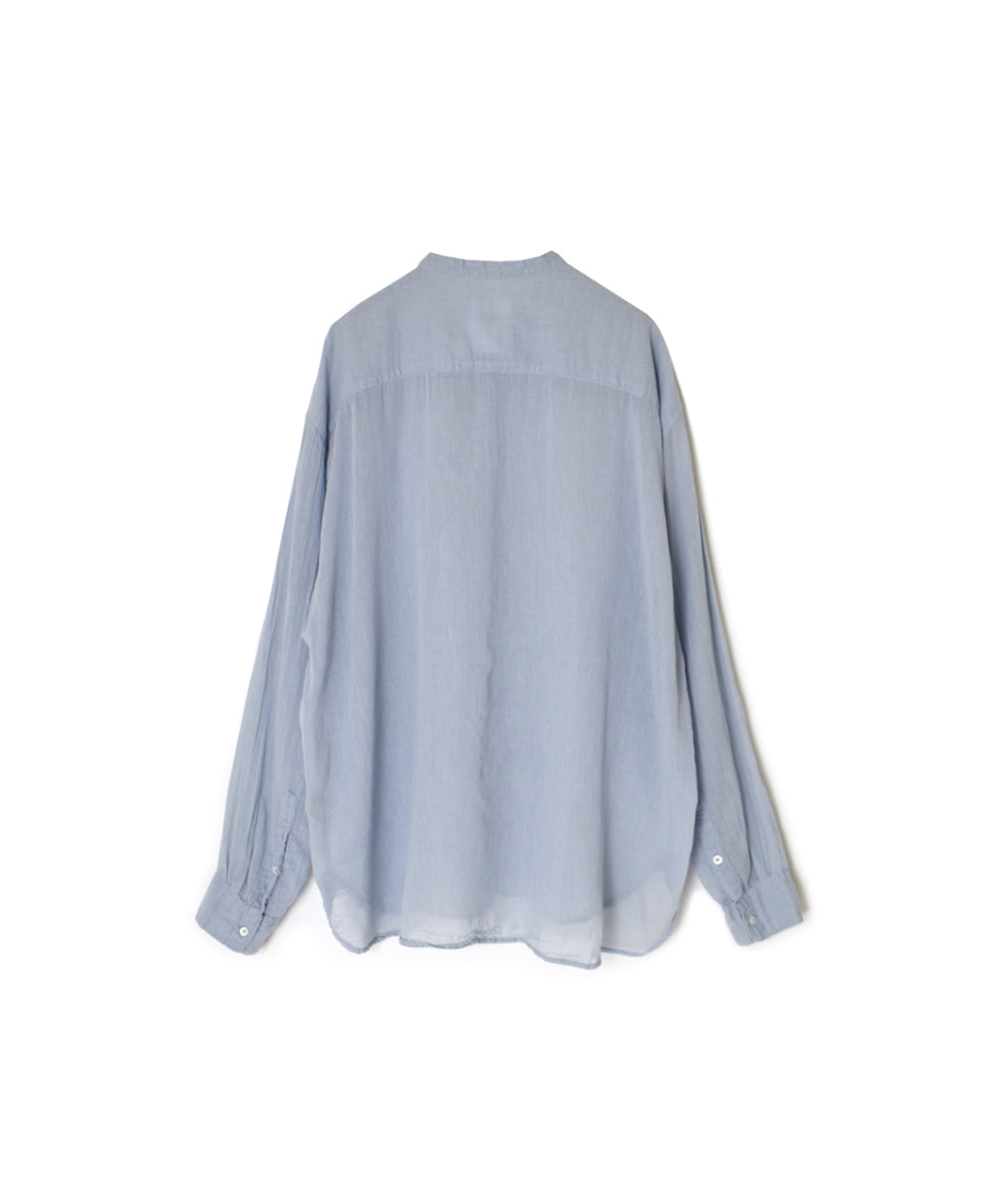 INAM2641GD 60s SINGLE GAUZE PLAIN OVERDYE UTILITY BANDED COLLAR SHIRT