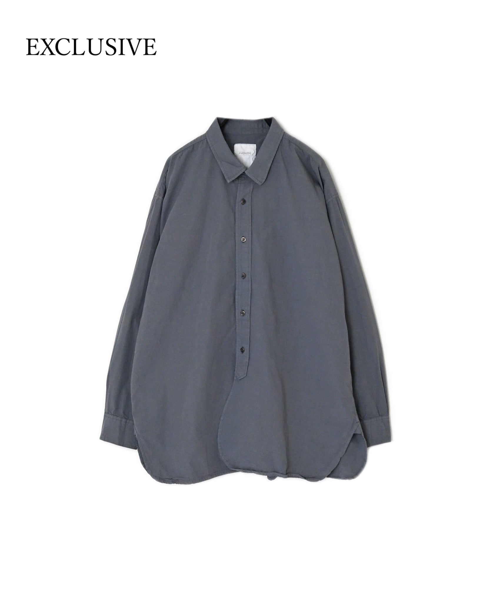 INAM2651PD 40s POPLIN OVERDYE UTILITY REGULAR COLLAR SHIRT