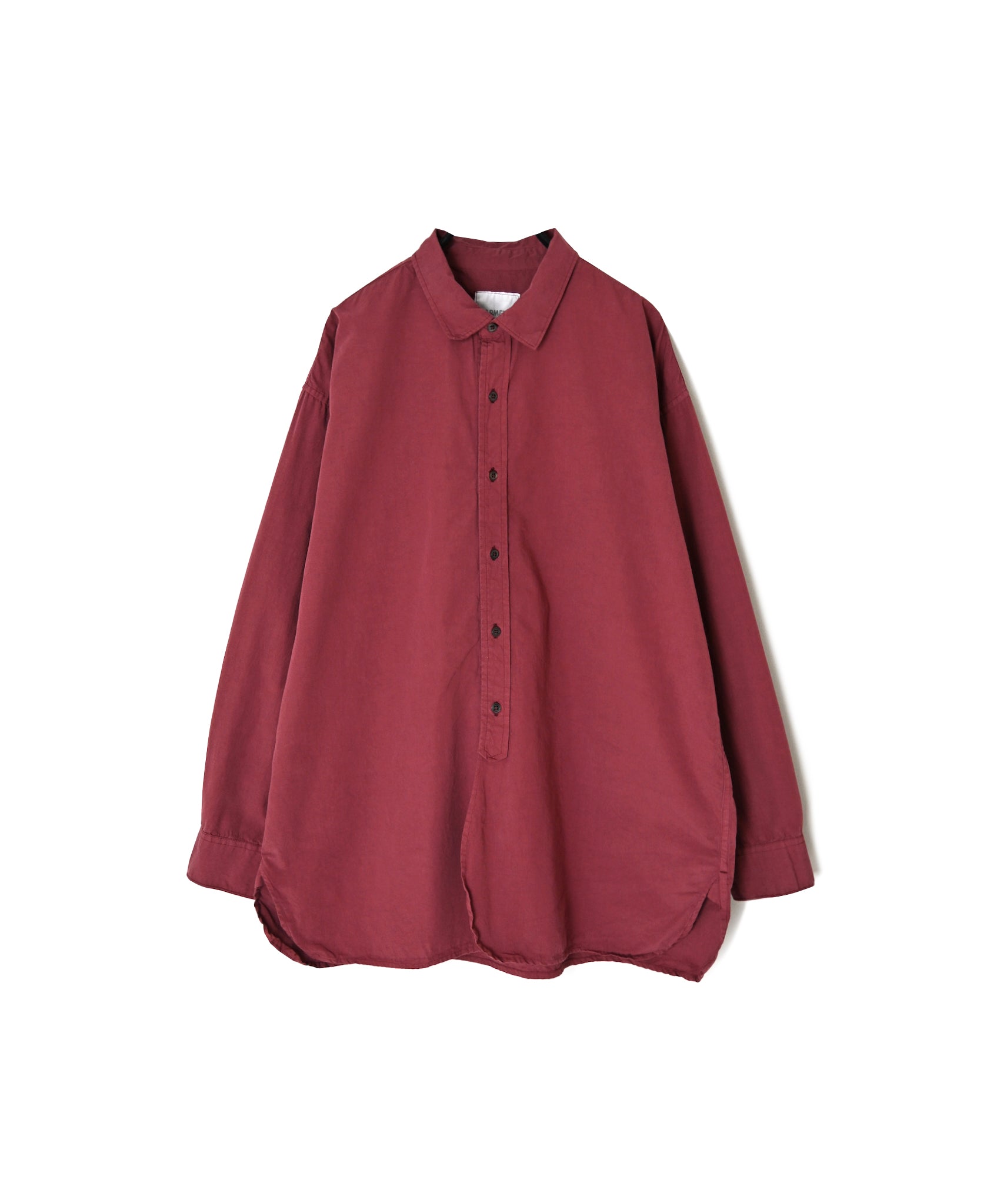 INAM2651PD 40s POPLIN OVERDYE UTILITY REGULAR COLLAR SHIRT