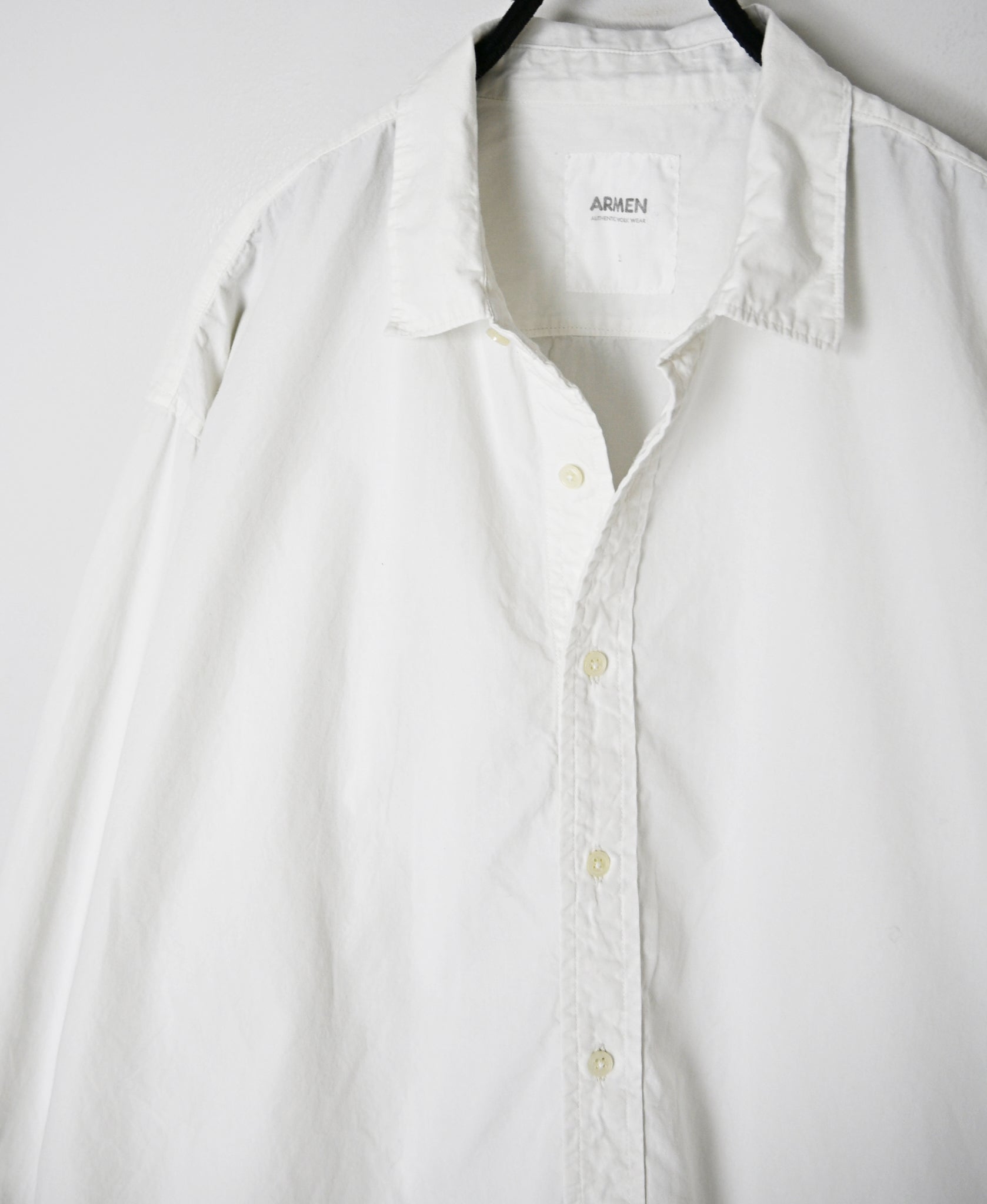 INAM2651PD 40s POPLIN OVERDYE UTILITY REGULAR COLLAR SHIRT