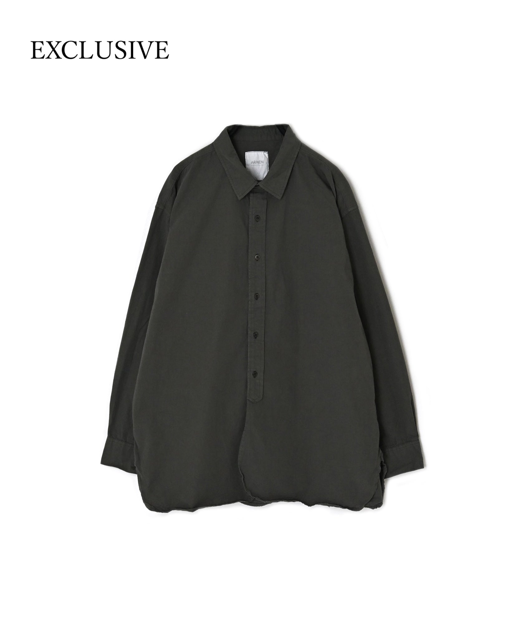 INAM2651PD 40s POPLIN OVERDYE UTILITY REGULAR COLLAR SHIRT