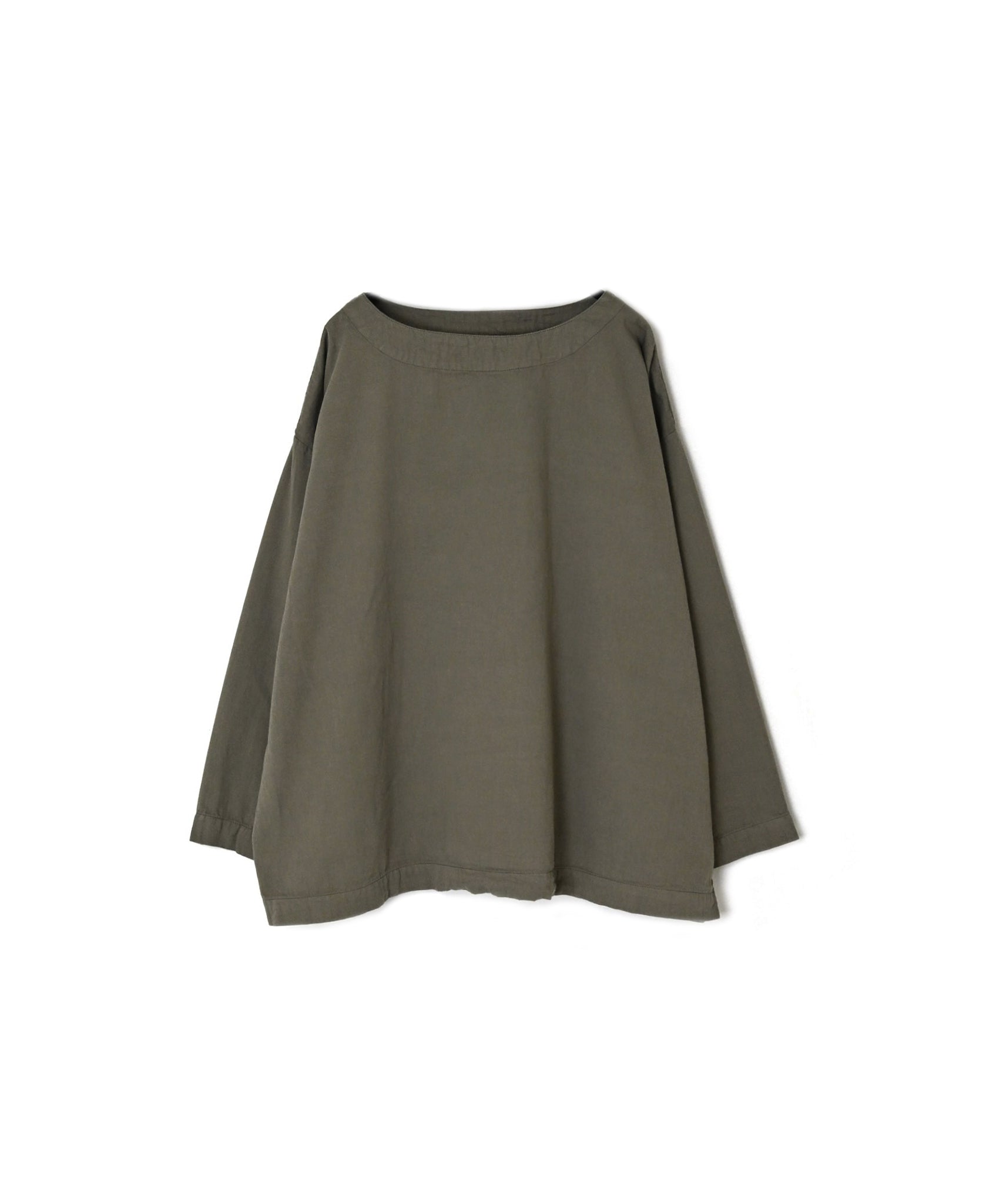 INAM2661TD 30s COTTON TWILL OVERDYE BOAT NECK SMOCK