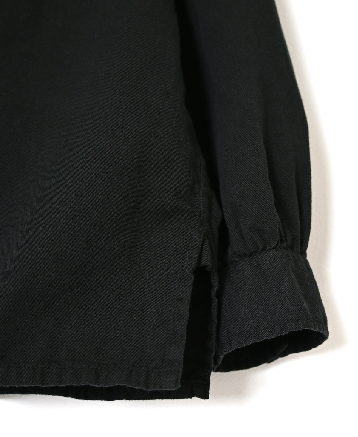 INAM2662TD 30s COTTON TWILL OVERDYE WORK GATHER BANDED SHIRT