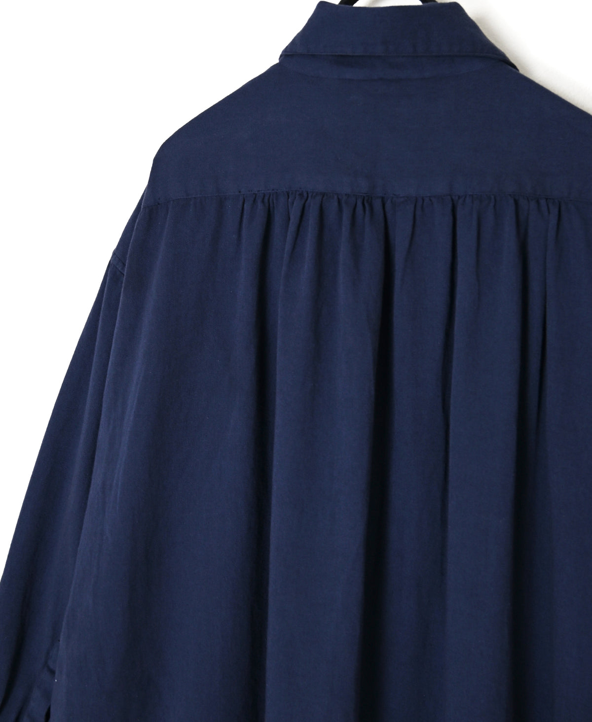 INAM2663TD 30s COTTON TWILL OVERDYE WORK GATHER LONG SHIRT