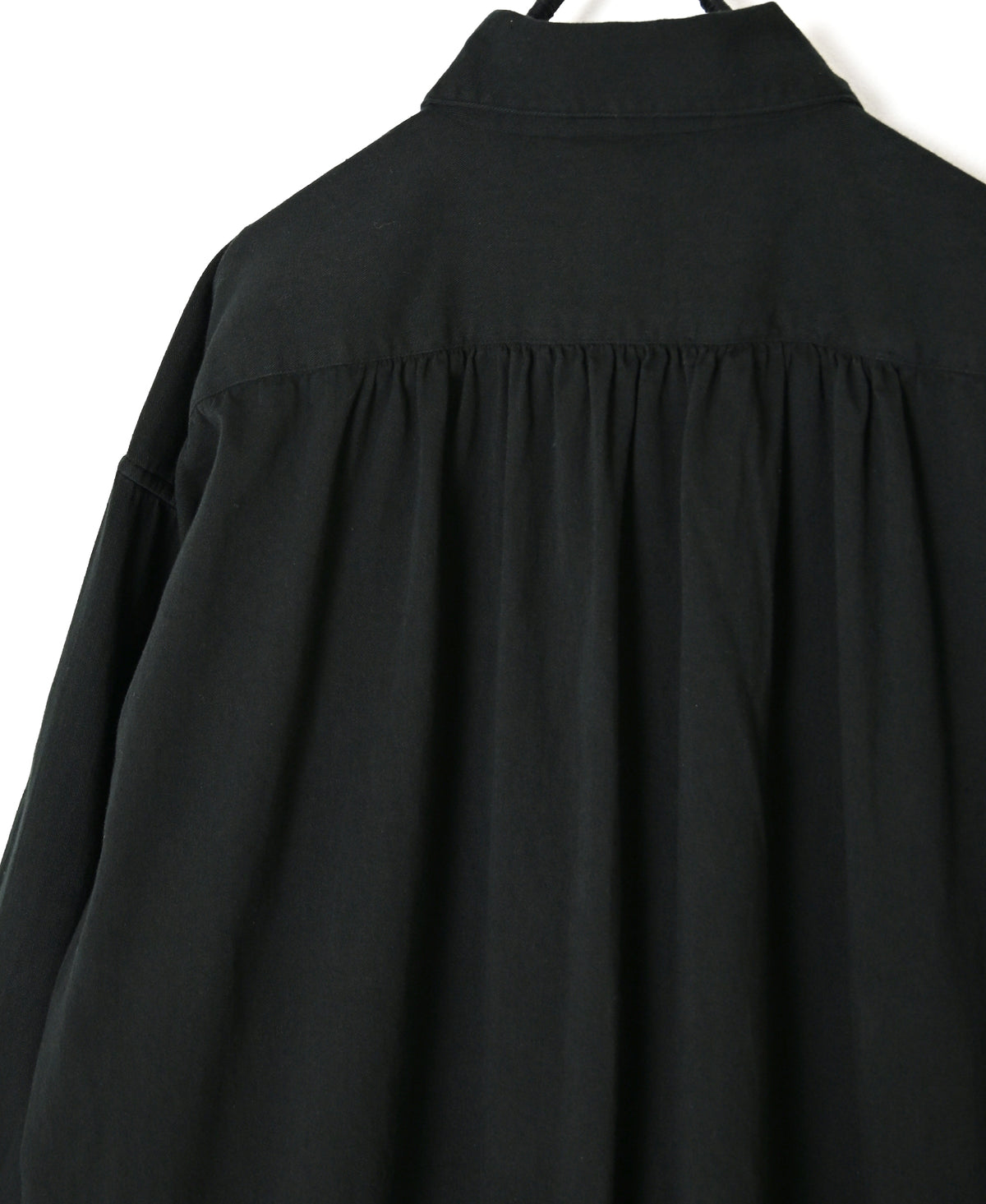 INAM2663TD 30s COTTON TWILL OVERDYE WORK GATHER LONG SHIRT