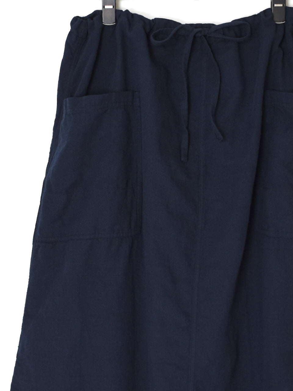 INHT2514CLD COTTON LINEN PLAIN OVERDYE EASY SKIRT
