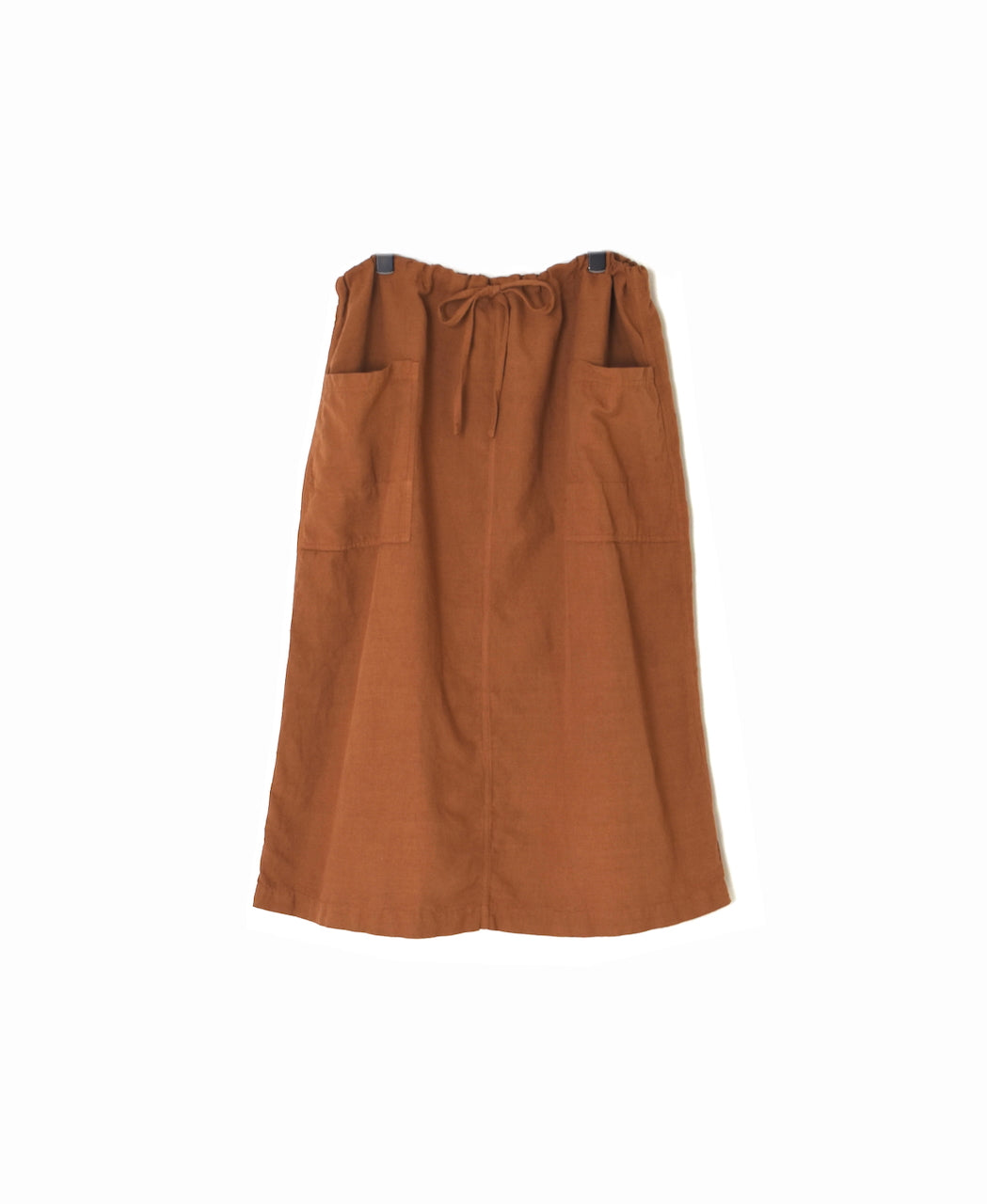 INHT2514CLD COTTON LINEN PLAIN OVERDYE EASY SKIRT