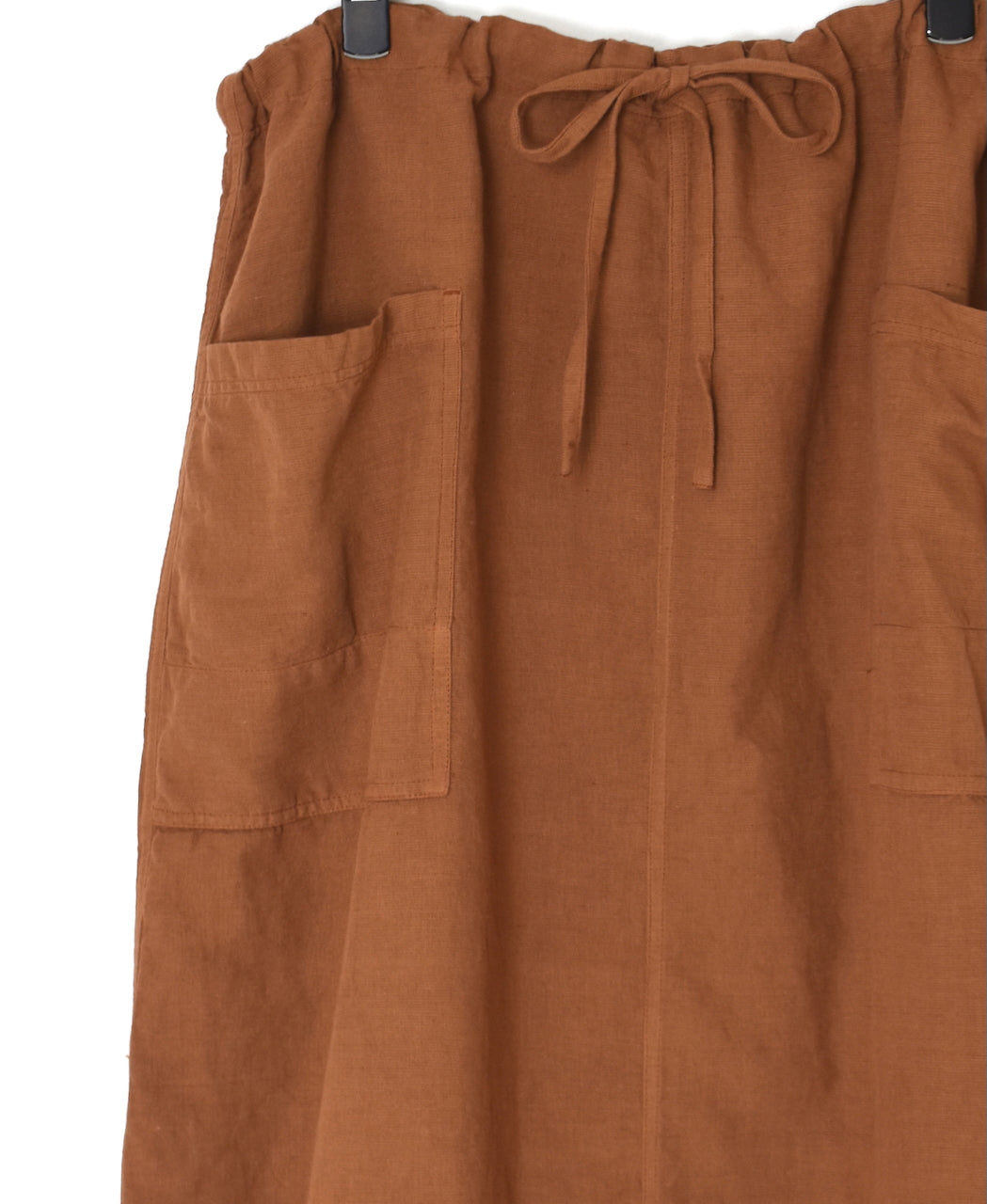 INHT2514CLD COTTON LINEN PLAIN OVERDYE EASY SKIRT