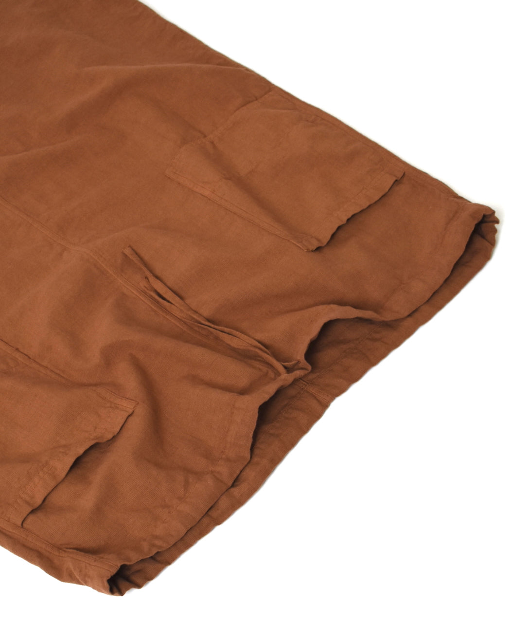 INHT2514CLD COTTON LINEN PLAIN OVERDYE EASY SKIRT