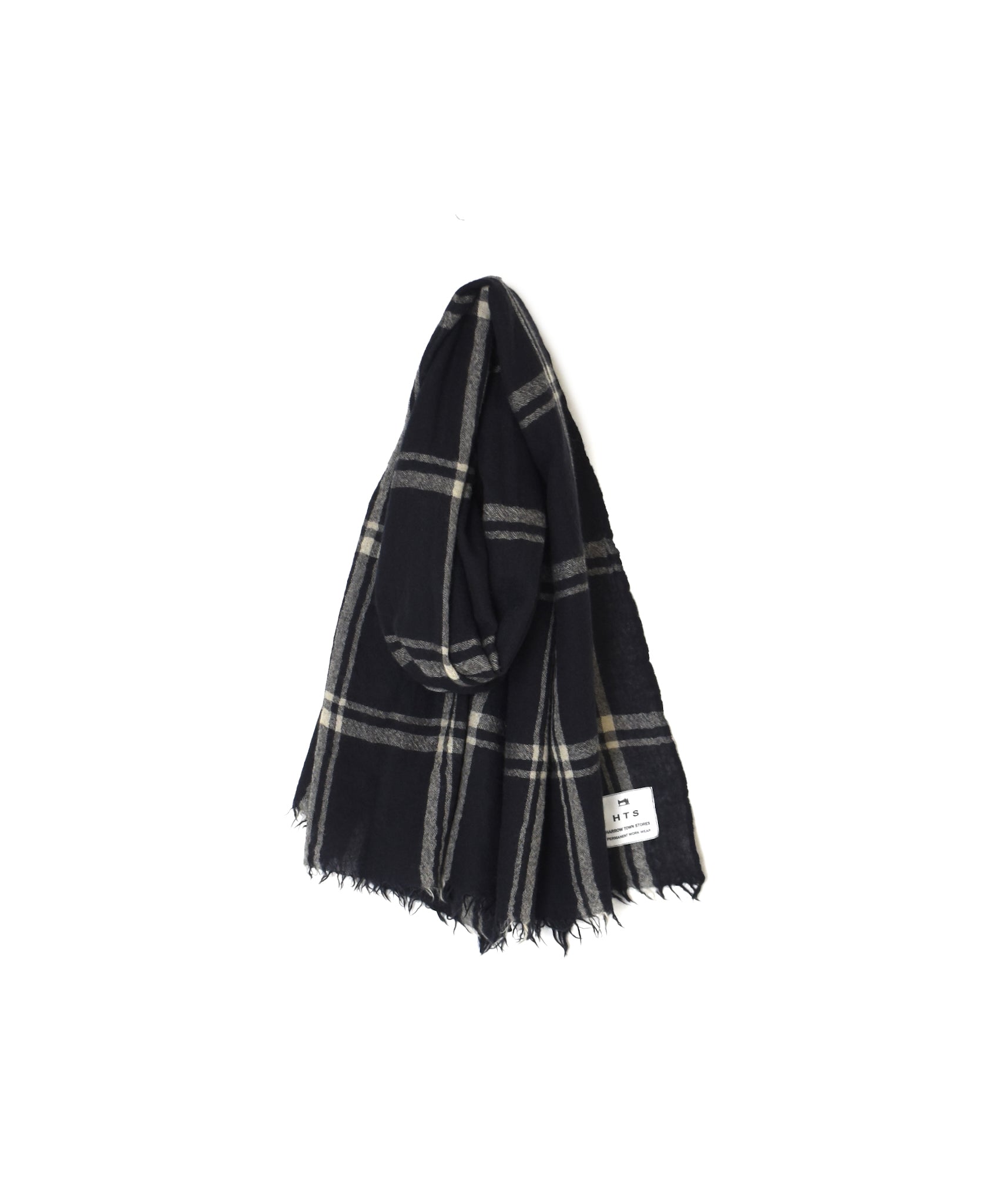 INHT2582 WOOL CHECK STOLE