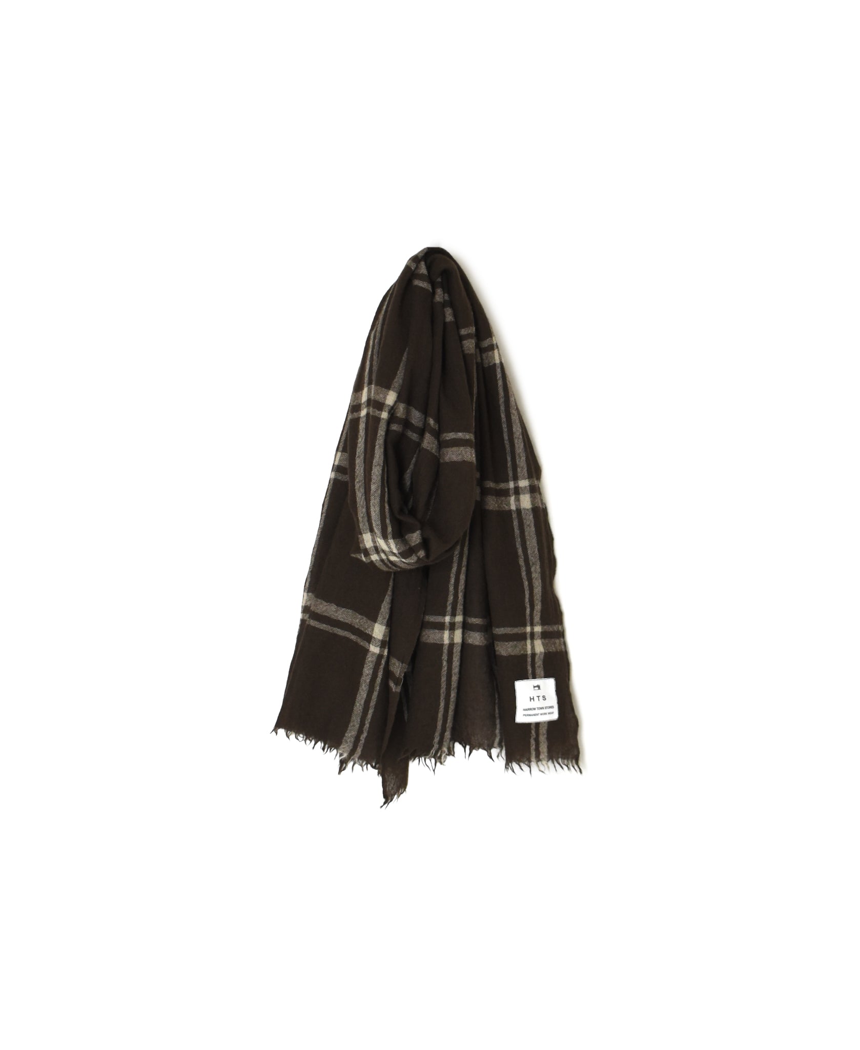 INHT2582 WOOL CHECK STOLE