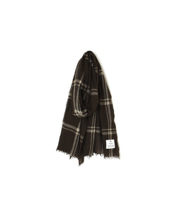 INHT2582 WOOL CHECK STOLE