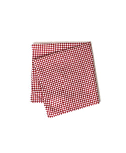 INMDS25026 HANDWOVEN COTTON/SILK GINGHAM CHECK SQUARE STOLE 58×58cm